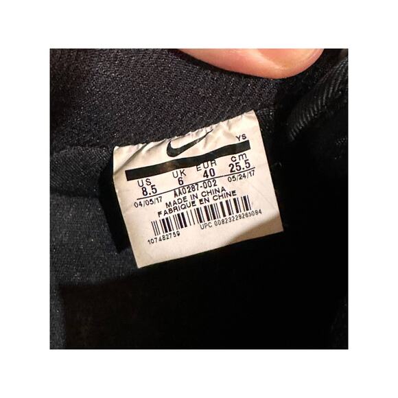 Nike Air Force 1 Suede Black Gum Size 8.5 Womens 7 Mens EUC Suede Upper - Picture 8 of 13